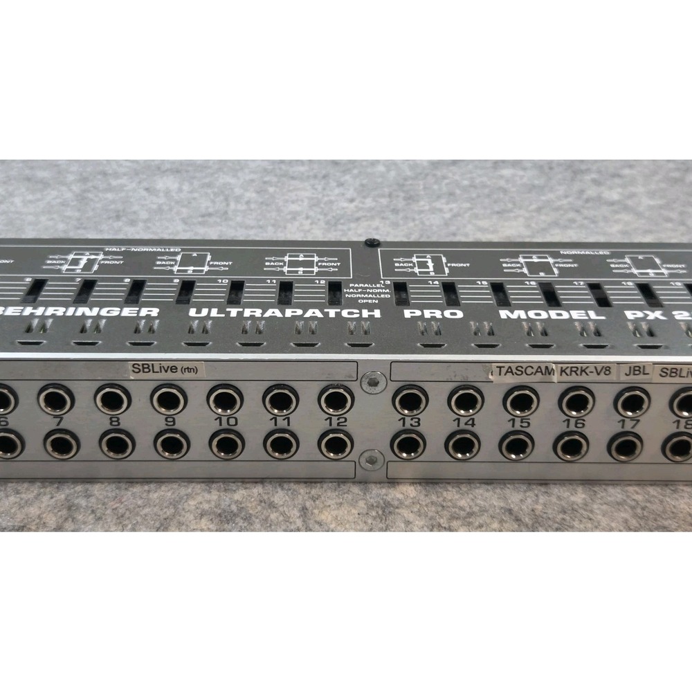 Behringer Ultrapatch Pro Model PX2000 48-Point Patchbay Rack PX 2000 - Picture 6 of 15